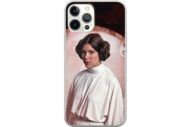 ERT GROUP mobile phone case for Apple Iphone 12/12 PRO original and officially Licensed Star Wars pattern Leia 001 optimally adapted to the shape of the mobile phone, case made of TPU