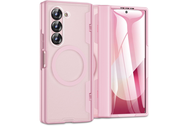 Caka Magnetic Galaxy Z Fold 6 Case Pink