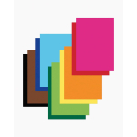 Folia 600 Coloured Paper Pad A4 130gsm Assorted Colours 20 Sheets