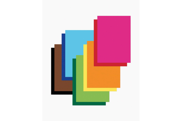 Folia 600 Coloured Paper Pad A4 130gsm Assorted Colours 20 Sheets