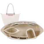 Lckaey Beige Felt Bag Organiser Insert - Medium