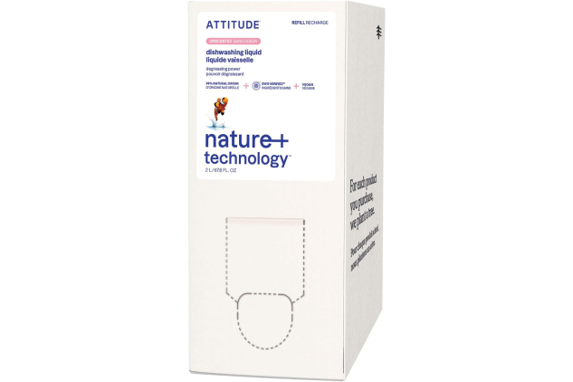 ATTITUDE Unscented Dishwashing Liquid Refill 2L