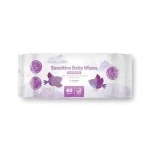 Sensitive Baby Wipes, 60 Pack Without Plastic