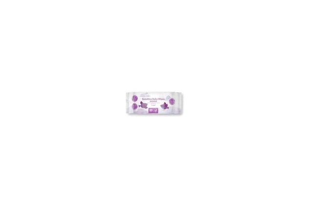 Sensitive Baby Wipes, 60 Pack Without Plastic