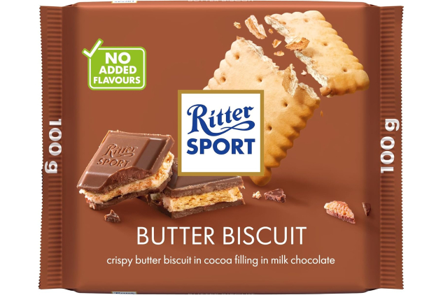 Ritter Sport Butter Biscuit Chocolate Bar 100g
