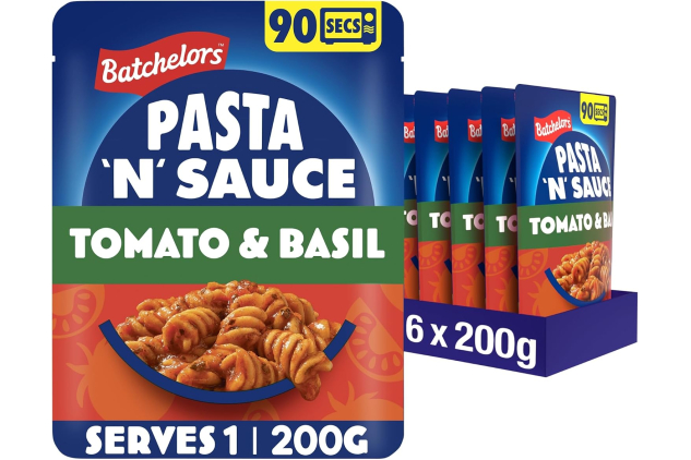 Batchelors Pasta 'n' Sauce, Tomato & Basil, Microwave Ready Meals (6-Pack)