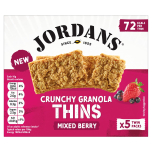 Jordans Granola Thins Mixed Berry Oat Cereal Snack Bars 160g