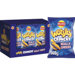 Walkers Wotsits Crunchy Really Cheesy Snacks Crisps 12 x 140g