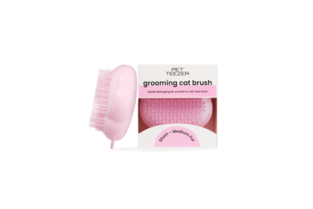 Tangle Teezer Cat Grooming Brush Millennial Pink