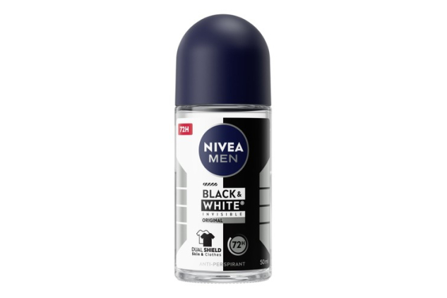 NIVEA MEN Black & White Roll-On Deodorant 50ml