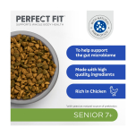 Perfect Fit Senior 7+ Complete Dry Cat Food Rich in Chicken 3 x 2.8kg – 8.4kg