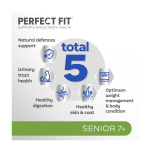 Perfect Fit Senior 7+ Complete Dry Cat Food Rich in Chicken 3 x 2.8kg – 8.4kg