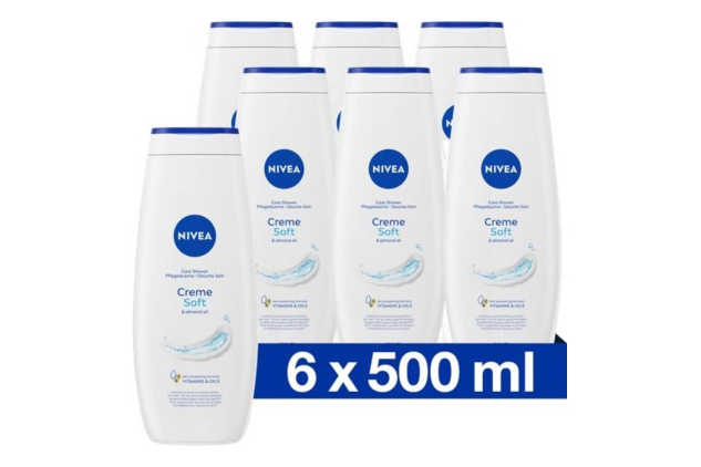 NIVEA Creme Soft Shower Cream 6 x 500ml
