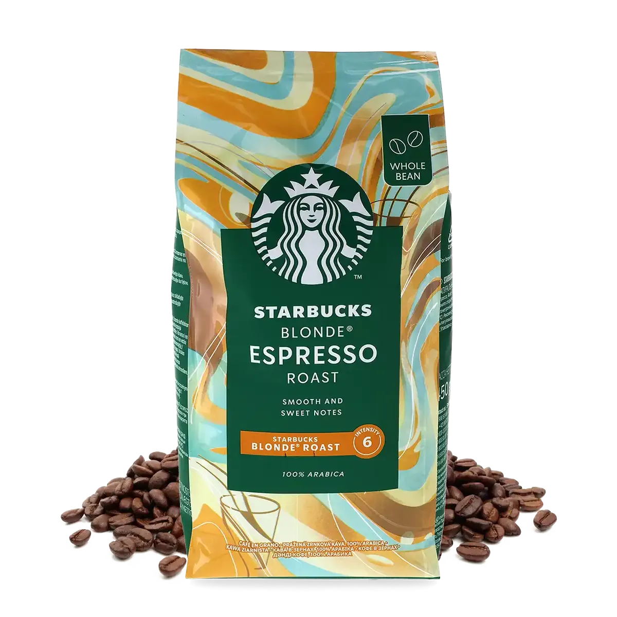 Starbucks Blonde Espresso Roast Coffee Beans 450g