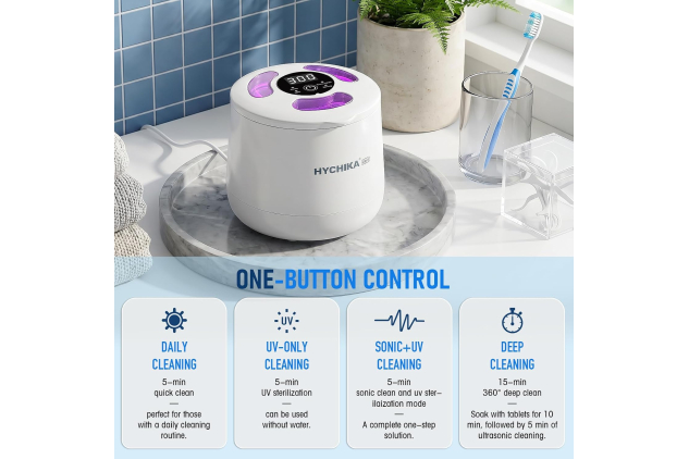 HYCHIKA GTO5 Ultrasonic Retainer Cleaner with UV-C 200ml