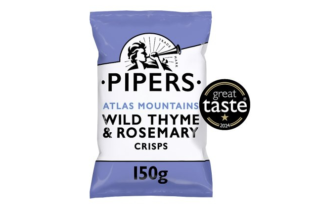 Pipers Wild Thyme & Rosemary Crisps 150g