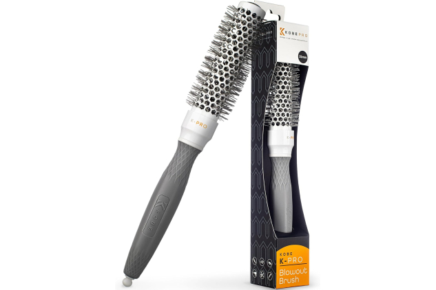 K-Pro 25mm Radial Ceramic & Ionic Hair Brush for Blowout & Blowdry - Professional Blow Dry Brush for Salon-Quality Results, Enhance Volume and Shine, Ideal for All Hair Types
