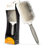 K-Pro Detangling Paddle Brush - Scalp Massager for Wet/Dry Hair - CushionFlex Technology - Pain-Free Knot Removal - Type 1-4 Hair & Extensions - Ideal for daily use