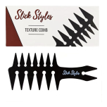 Slick Styles Black Texture Comb 200mm x 80mm