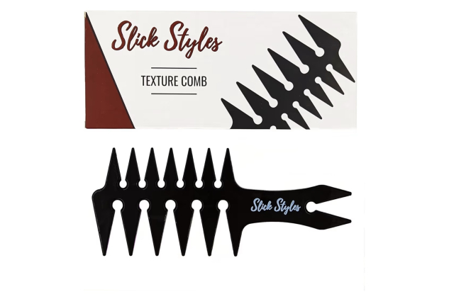 Slick Styles Black Texture Comb 200mm x 80mm