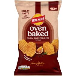 Walkers Oven Baked Crisps Roasted Beef