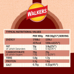 Walkers Oven Baked Crisps Roasted Beef Snacks 150g