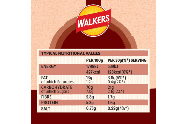 Walkers Oven Baked Crisps Roasted Beef Snacks 150g