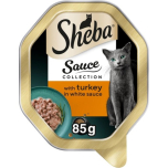 Sheba Turkey in White Sauce Cat Food 22 x 85g