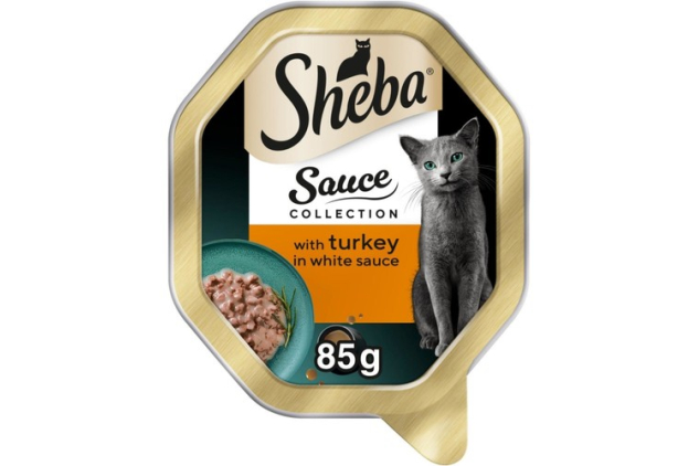 Sheba Turkey in White Sauce Cat Food 22 x 85g