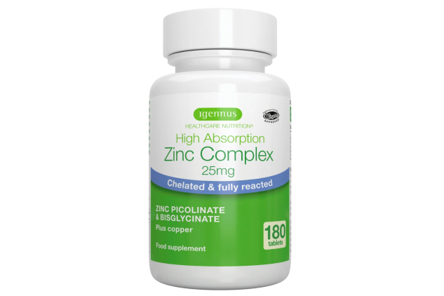Igennus Zinc Complex 25mg with Copper 180 Tablets