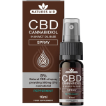 Natures Aid CBD Oil 5% Peppermint Spray 10ml