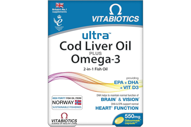 Vitabiotics Ultra Cod Liver Oil 60 Capsules