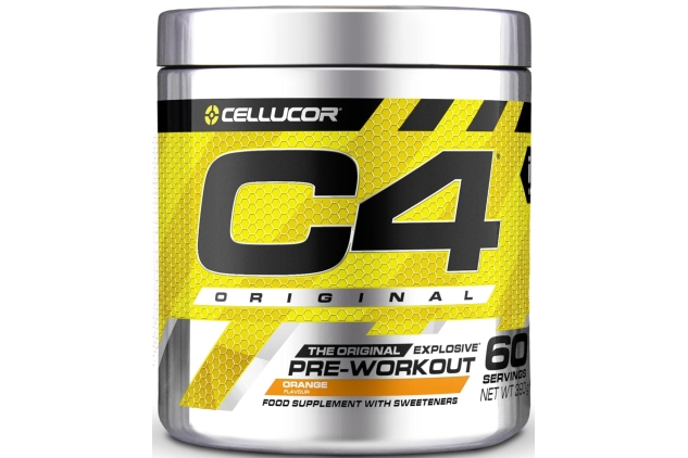 C4 Original Pre-Workout Food Supplement 60 Servings Orange Flavour