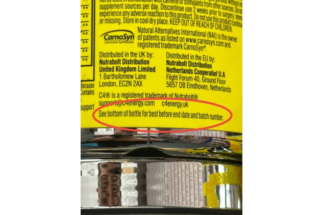 C4 Original Pre-Workout Food Supplement 60 Servings Orange Flavour