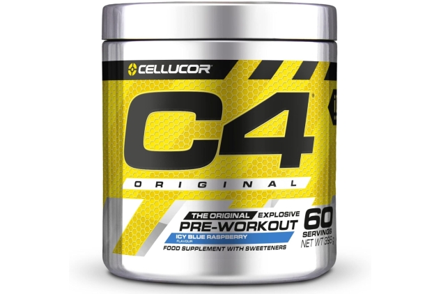 C4 Original Pre-Workout Food Supplement Icy Blue Raspberry 60 Servings