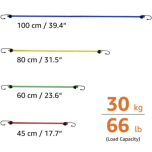Heavy Duty Bungee Cords 12‑Pack | Assorted Lengths for Camping & Rack Use