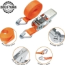 Tie Down Hook Ratchet Strap & Lashing 4M Long 25mm Wide 400kg Capacity 4 Pack