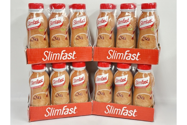 SlimFast Meal Replacement Ready To Drink Shake Cafe Latte 24 X 325ml