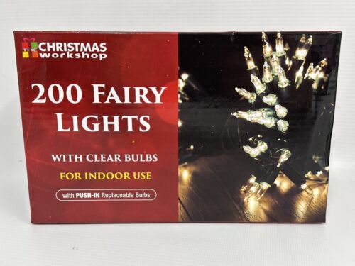Indoor Traditional Fairy Lights 200 Clear Static Function Warm