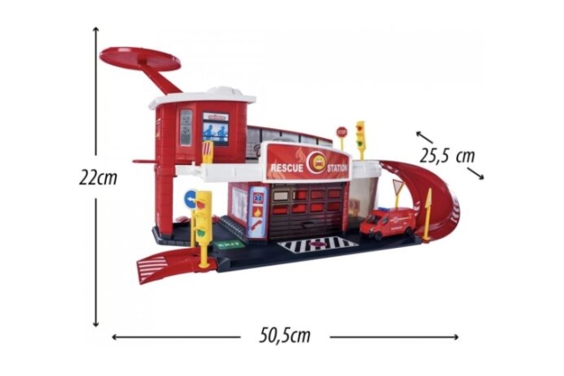 Majorette Creatix Rescue Station Set Fire Department Toy Cars Cars. Boxed New