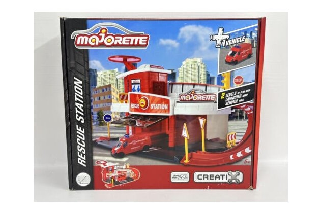Majorette Creatix Rescue Station Set Fire Department Toy Cars Cars. Boxed New