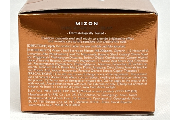 Mizon Snail Repair Cream – 25ml Face Moisturizer with Snail Mucin, Korean Skincare for Wrinkles & Blemish Care