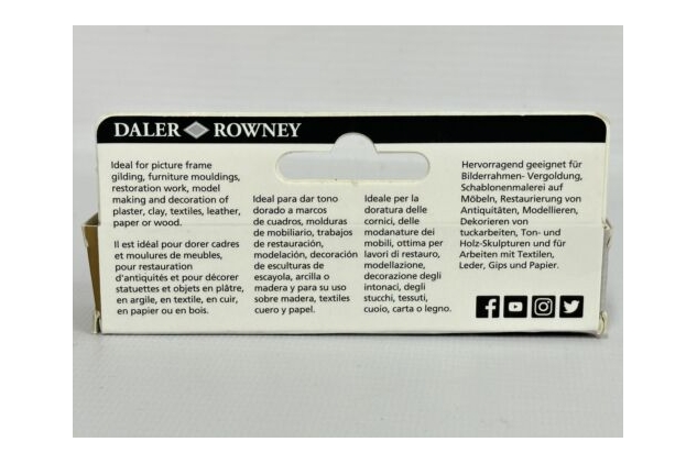 Daler Rowney Goldfinger Rub-On Paste Picture Frames & Arts Crafts Antique Gold