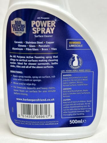 Bar Keepers Friend Power Spray 500ml Cleaning