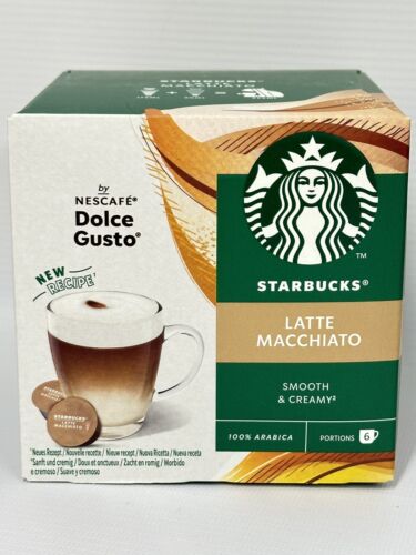 Starbucks Latte Macchiato Coffee Pod Nescafe Dolce Gusto 72 Capsule 36  Serving