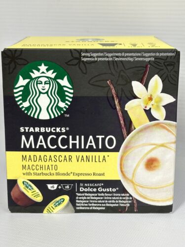 Starbucks Madagascar Vanilla Macchiato Coffee Pod Nescafe Dolce Gusto 72  Capsule