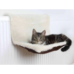 Trixie Cat Radiator Bed – Cream/Brown – 45 × 26 × 31 cm | Adjustable Frame | Soft & Warm