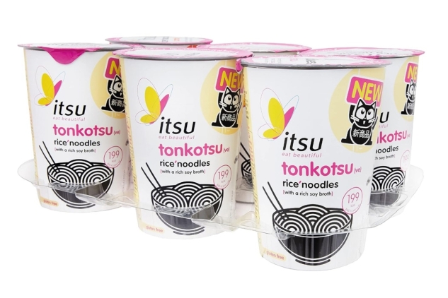 Itsu Tonkotsu Noodles | Instant Noodles Free Cup (Pack of 6) Gluten Free