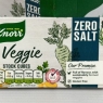 Knorr Vegetable Vegan Stock Cubes Zero Salt 24 X 8 Packs = 192 Total Veggie