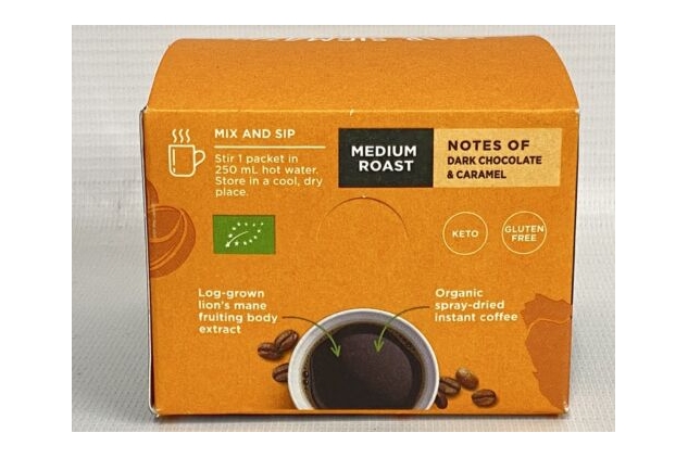 Four Sigmatic Organic Achieve Mushroom Coffee – Instant Arabica with Lion’s Mane, Chaga & Rhodiola – Focus & Immune Support – 10 Pack